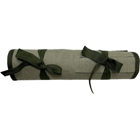 Tool Roll Organizer with 26 Pockets for Wrenches, Metric & SAE Durable Cotton - Picture 7 of 8